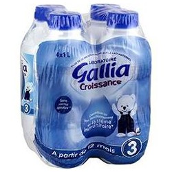 Pack 4X1L Lait Gallia Croissance 3 Ans