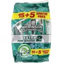 Pochette 15+5 Extra2 Pure Sensitive Wilkinson
