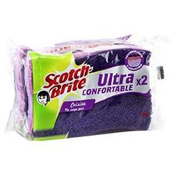 2 Eponges Ultra Cuisine Mauve Scotch Brite