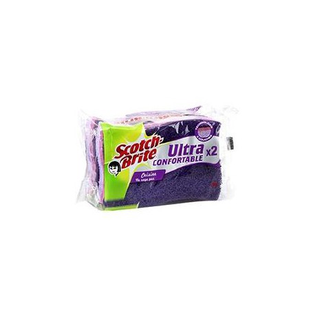 2 Eponges Ultra Cuisine Mauve Scotch Brite