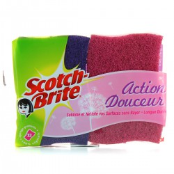 2 Eponges Grattantes Action Double Scotch Brite