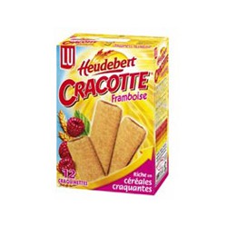 Lu Barres Céréales Framboise Craquinette Cracotte La Boite De 12 - 200 G