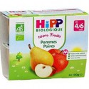 4X100G Coupelle Pomme/Poire Hipp Bio