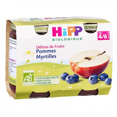 Hipp Pomme Raisin Bio 2X190G