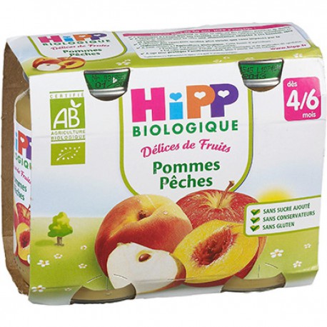 Hipp Bio Pommes Peches 380G