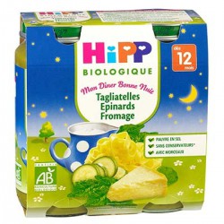 Hipp Bio Tagliatelles Fromage Epinard 2X250G