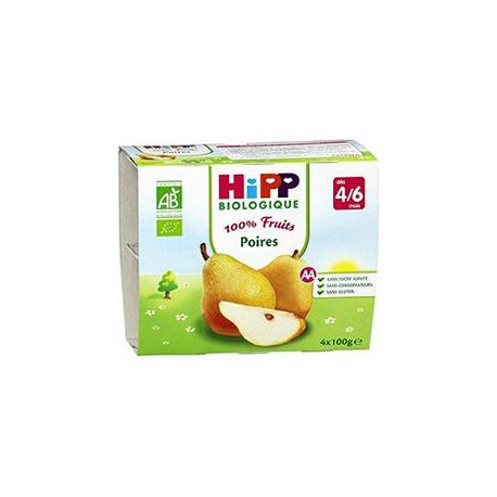 Hipp Biologique Coupelle Poire 4X100G