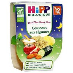 Bols Mon Diner Bonne Nuit Couscous Aux Legumes 2X220G