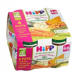 4X125G Pots 1Ers Legumes Hipp Bio