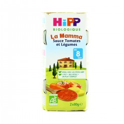 2X80G Sauce Tomate Et Legumes Hipp Bio