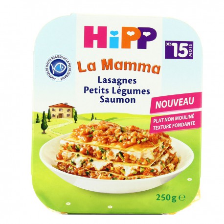 Hipp Lasag.Pt Legumes Saum250G
