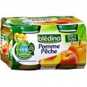 Blédina Compotes Bébé Dès 4 Mois Pommes Pêches Les 4 Pots De 130 G