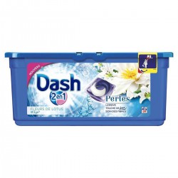 30 Doses Lessive Perles Fleur Lys Dash 2En1
