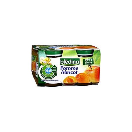 Pack 4X130G Pomme Abricot Bledina