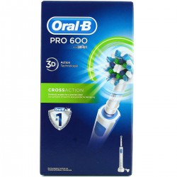 Oralb Bad Pro600 Cross Blanche