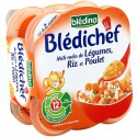 Bledina Blédichef Méli Mélo Légumes Riz Poulet Blédina X2 260G