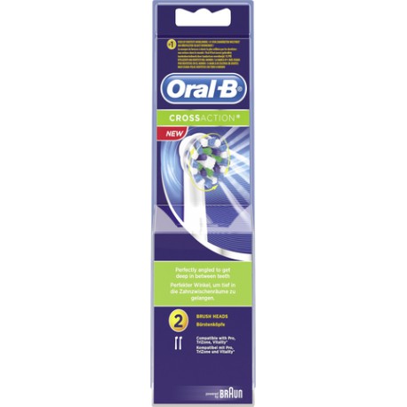 2 Brossettes Electrique Crossa Oral B