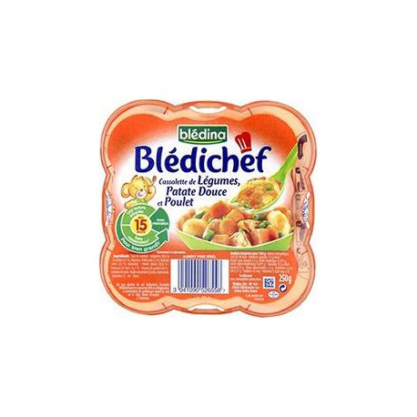 Bledina Blédichef Cassolette Légume Patate Douce Et Poulet
