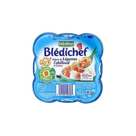250G Legumes Cabillaud Bledichef