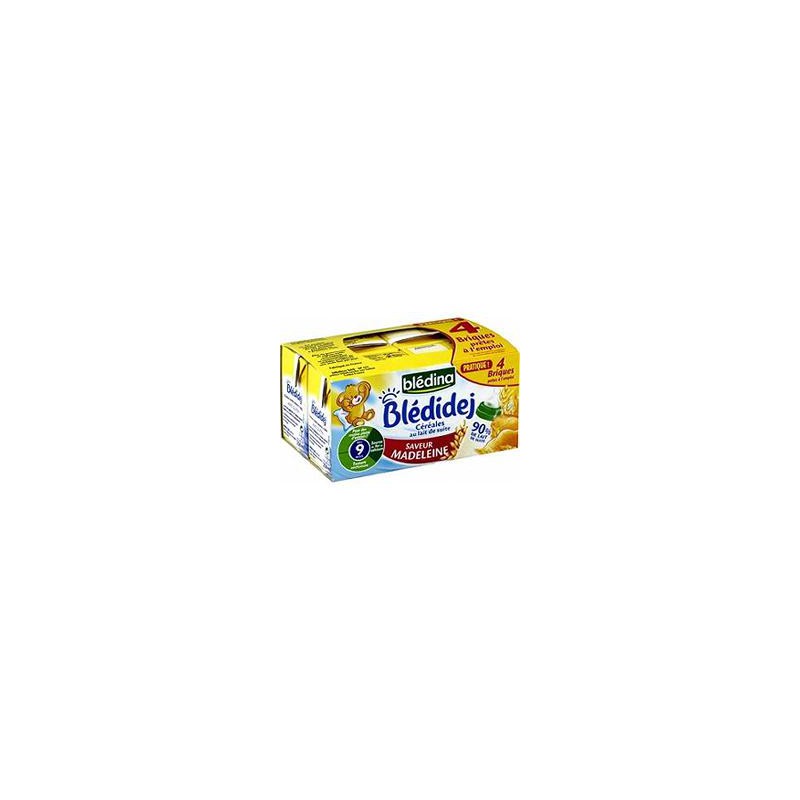 Bledina Lait Et Cereales Bebe Bledidej Des 9 Mois Madeleine Les 4 Briques De 250 Ml Drh Market Sarl