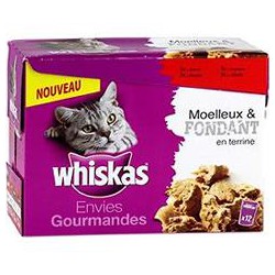 Pack 12X85G Envie Gourmande Moelleuse Fondant Whiskas