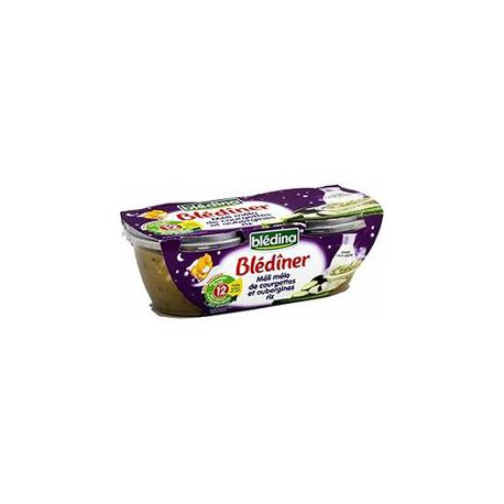 Pack 2X200G Blediner Courgette/Riz Bledina