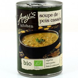 400G Soupe Bio Pois Casses Sans Gluten Amy S Kitchen