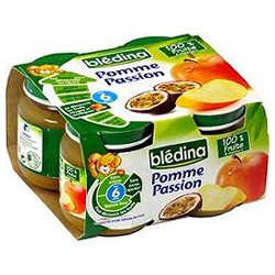 Pack 4X130G Pot Pomme Passion Bledina