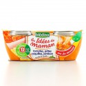 Blédina Idées De Maman Plats Bébé Dès 12 Mois, Tomates Pâtes Jambon Les 2 Bols De 200 G