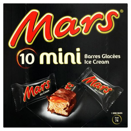 10 Barres Glacees Minis Mars