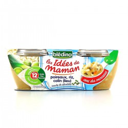 Pack 2X200G Poireaux Riz Colin Bledina