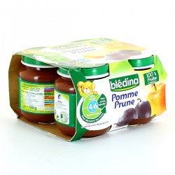 Pack 4X130G Pomme Prune Bledina