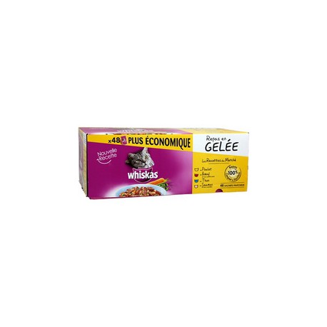 Whiskas Gelee Sachet Fraicheur 48X100G