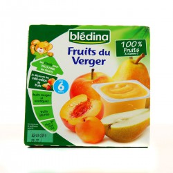 Pack 4X100G Fruits Verger Bledina