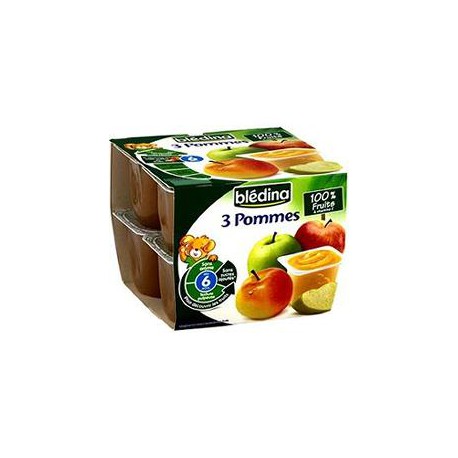 Pack 8X100G 3 Pommes Bledina