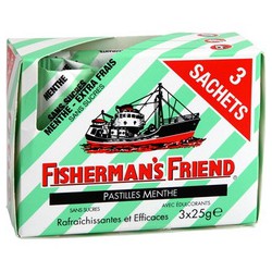Fisherman S Menthe Sans Sucre Pack 3X25G