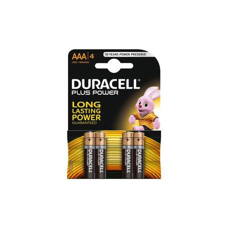 Piles Duracell Plus Power Aaa 4 N