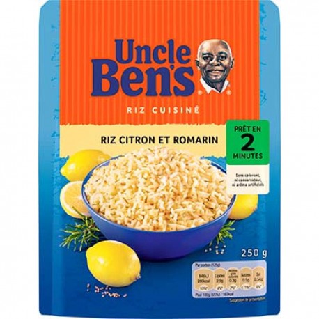 Uncle Bens Riz Uncle Ben S Citron Et Romarin 2 Min 250G