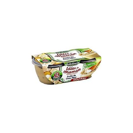 Pack 2X200G Idee Mamanm Puree Chou Fleur/Creme Bledina