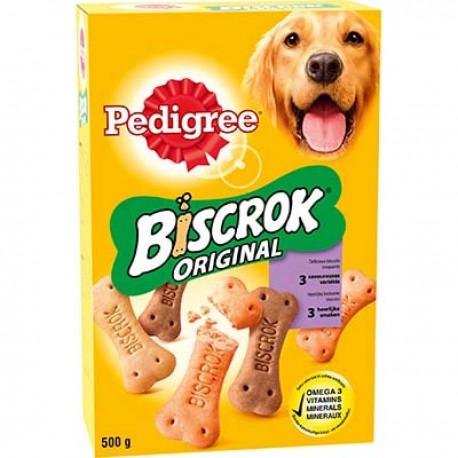 Pedigree Biscuit Chien Biscrok 3 Varietes 500G