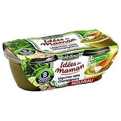 Pack 2X200G Idee Maman Legumes Vertschampignon/Creme Bledina