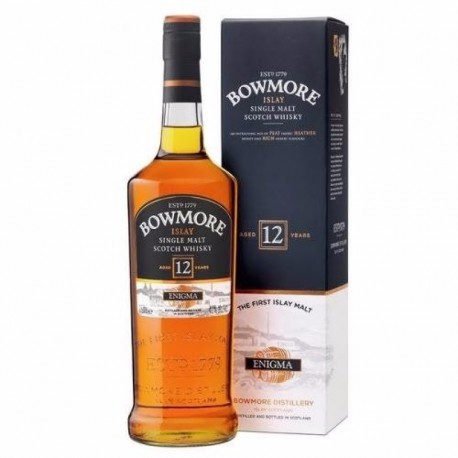 Bowmore DarkeSaint Wh.40%V 12Ans Bouteille 70 Cl +Boite Metal