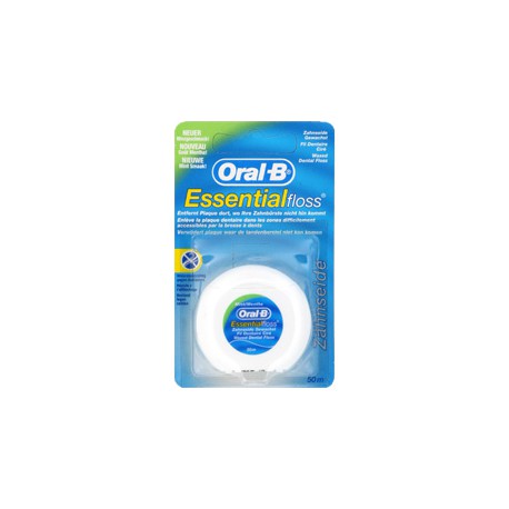 Oral B Fil Dentaire Essent.Floss Cire Menthole 50M
