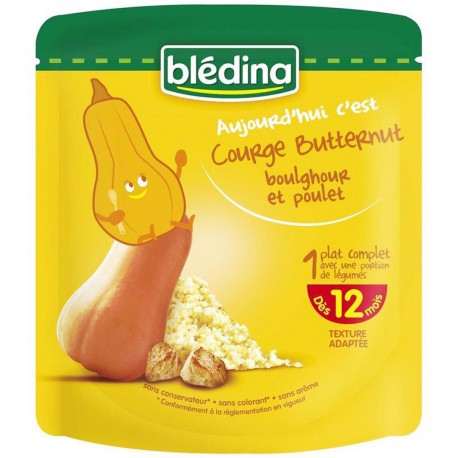 190G Courgettes Butternut Boulghour Poulet Bledina