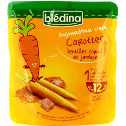 190G Carottes Lentillle Jambon Bledina