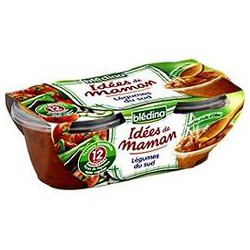 Pack 2X200G Idee Maman Legumes Du Sud Huile Olive Bledina