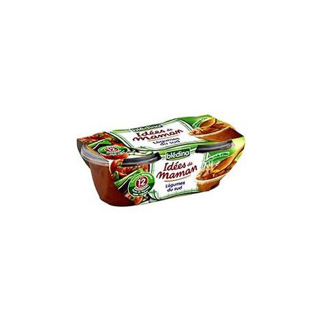 Pack 2X200G Idee Maman Legumes Du Sud Huile Olive Bledina