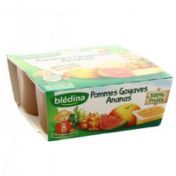 Pack 4X100G Pomme Goyave Anaasn Bledina