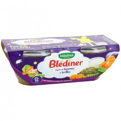 Pack 2X200G Mijotee Lentilles Legumes Blediner