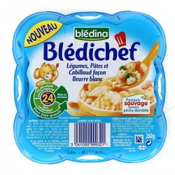 260G Legumes Pates Cabillaud Bledichef